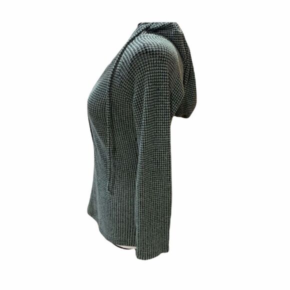 1804 Coin | Anthropologie Waffle Knit Hoodie Drawstring - Picture 6 of 8